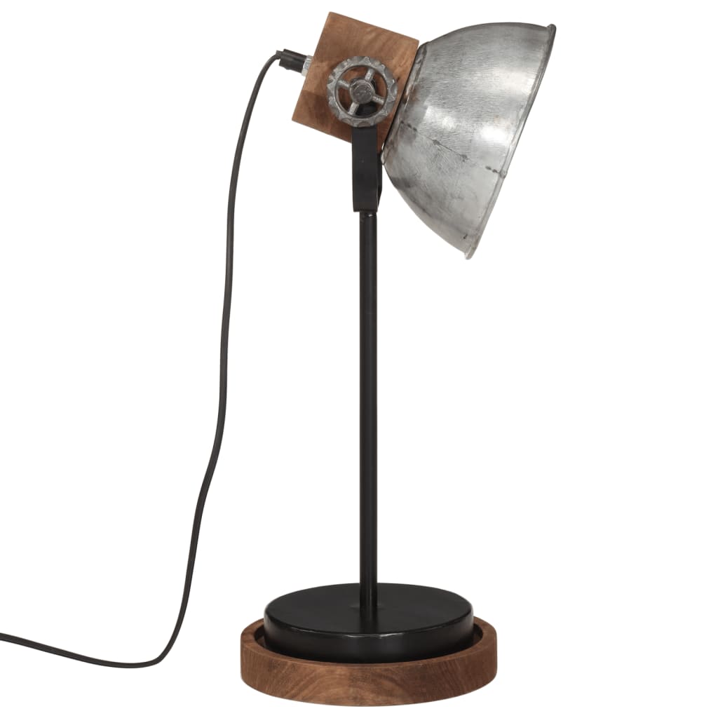 Lampă de birou 25 W, argintiu vintage, 17x17x50 cm, E27