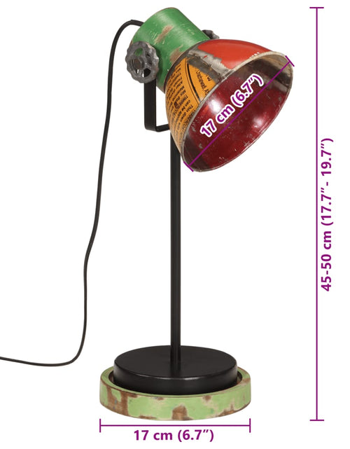 Încărcați imaginea în vizualizatorul Galerie, Lampă de birou 25 W, multicolor, 17x17x50 cm, E27
