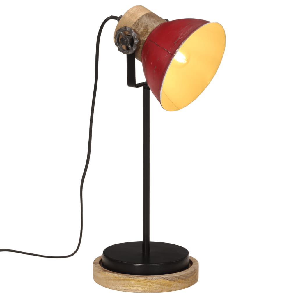 Lampă de birou 25 W, roșu uzat, 17x17x50 cm, E27