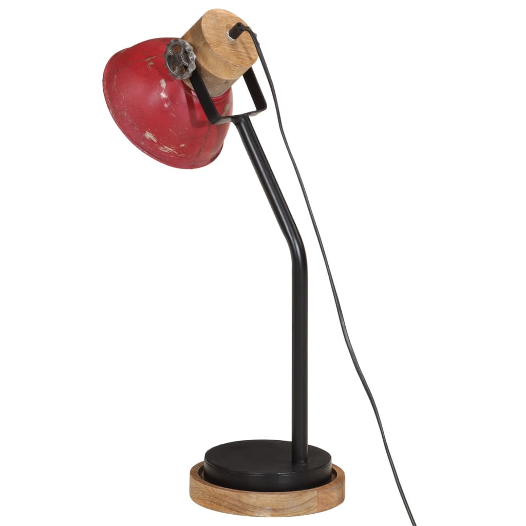 Lampă de birou 25 W, roșu uzat, 18x18x60 cm, E27