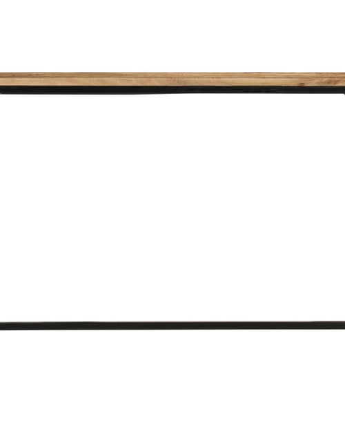 Încărcați imaginea în vizualizatorul Galerie, Masă consolă, 110x30x75 cm, lemn masiv de mango nefinisat/fier - Lando
