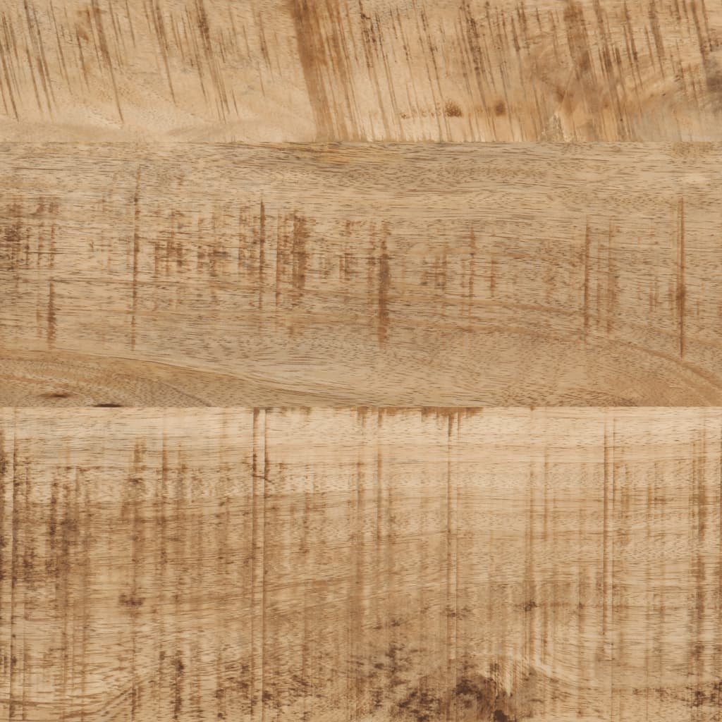 Masă consolă, 90x30x75 cm, lemn de mango nefinisat și fier