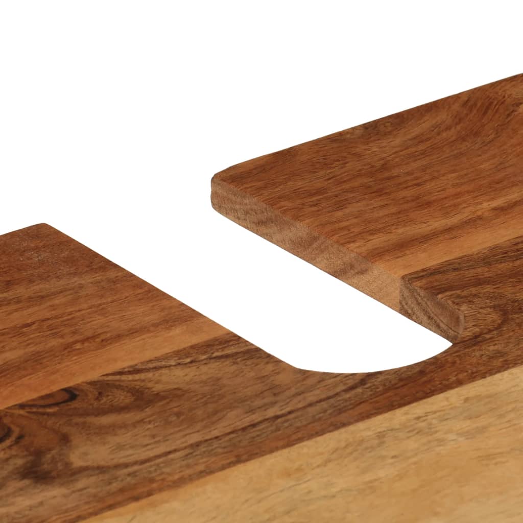 Dulap de baie, 55x35x60 cm, lemn masiv de acacia și fier - Lando