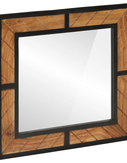 Încărcați imaginea în vizualizatorul Galerie, Oglindă de baie, 60x1x55 cm, lemn masiv de acacia - Lando
