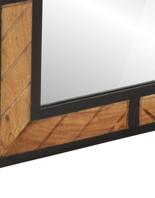 Încărcați imaginea în vizualizatorul Galerie, Oglindă de baie, 60x1x55 cm, lemn masiv de acacia - Lando

