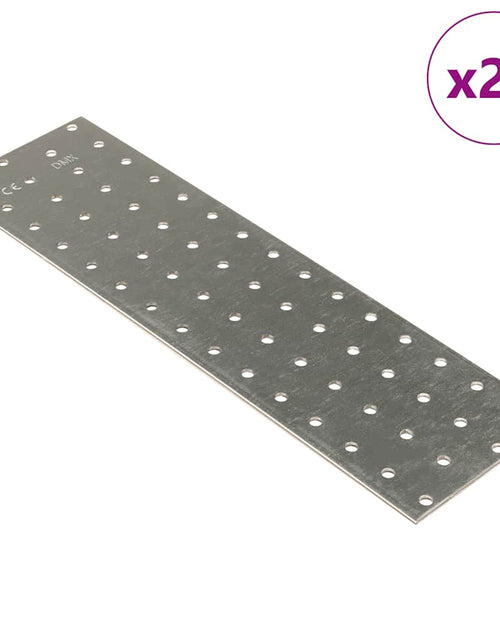 Încărcați imaginea în vizualizatorul Galerie, Plăci perforate, 40 buc., 2 mm, 300x80 mm, oțel galvanizat
