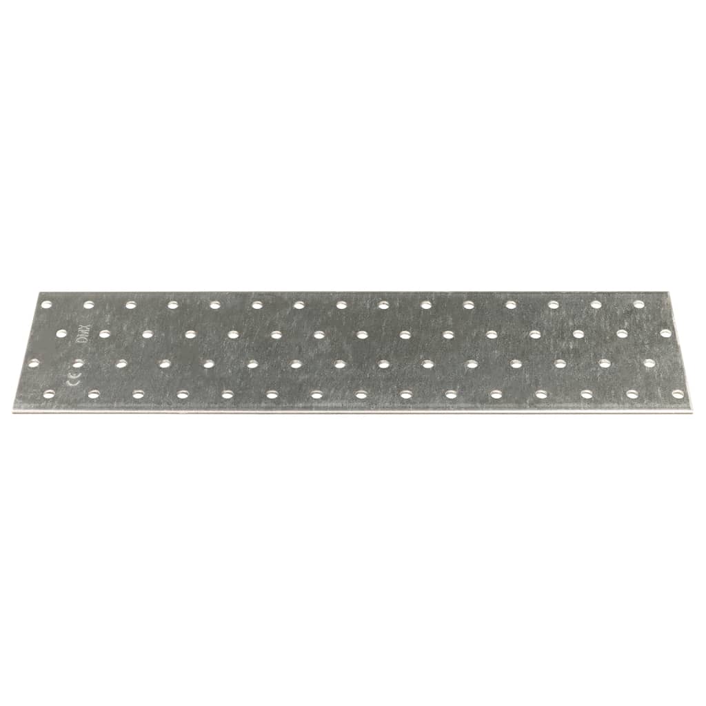 Plăci perforate, 40 buc., 2 mm, 300x80 mm, oțel galvanizat