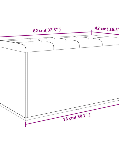 Загрузите изображение в средство просмотра галереи, Bancă de depozitare, gri sonoma, 82x42x45 cm, lemn prelucrat

