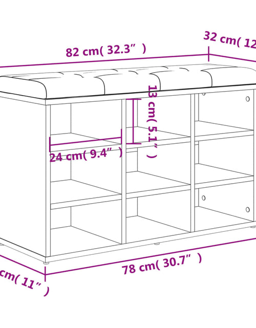 Загрузите изображение в средство просмотра галереи, Bancă de pantofi, alb, 82x32x50 cm, lemn prelucrat
