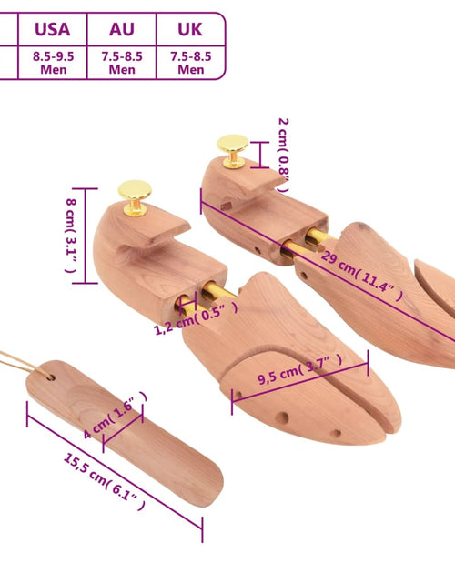 Încărcați imaginea în vizualizatorul Galerie, Dispozitiv lărgire pantofi încălțător EU 42-43 lemn masiv cedru - Lando
