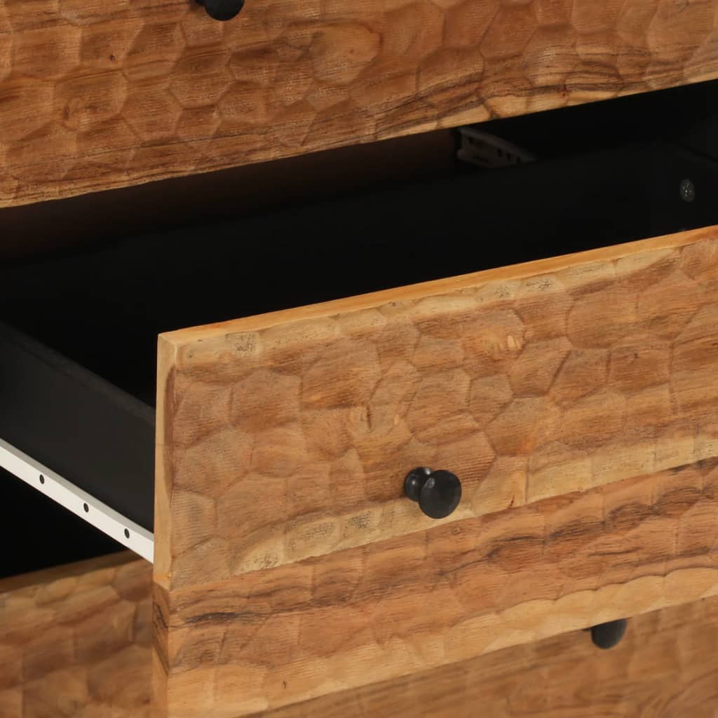 Dulapuri lateral, 2 buc., 60x33x75 cm, lemn masiv de acacia