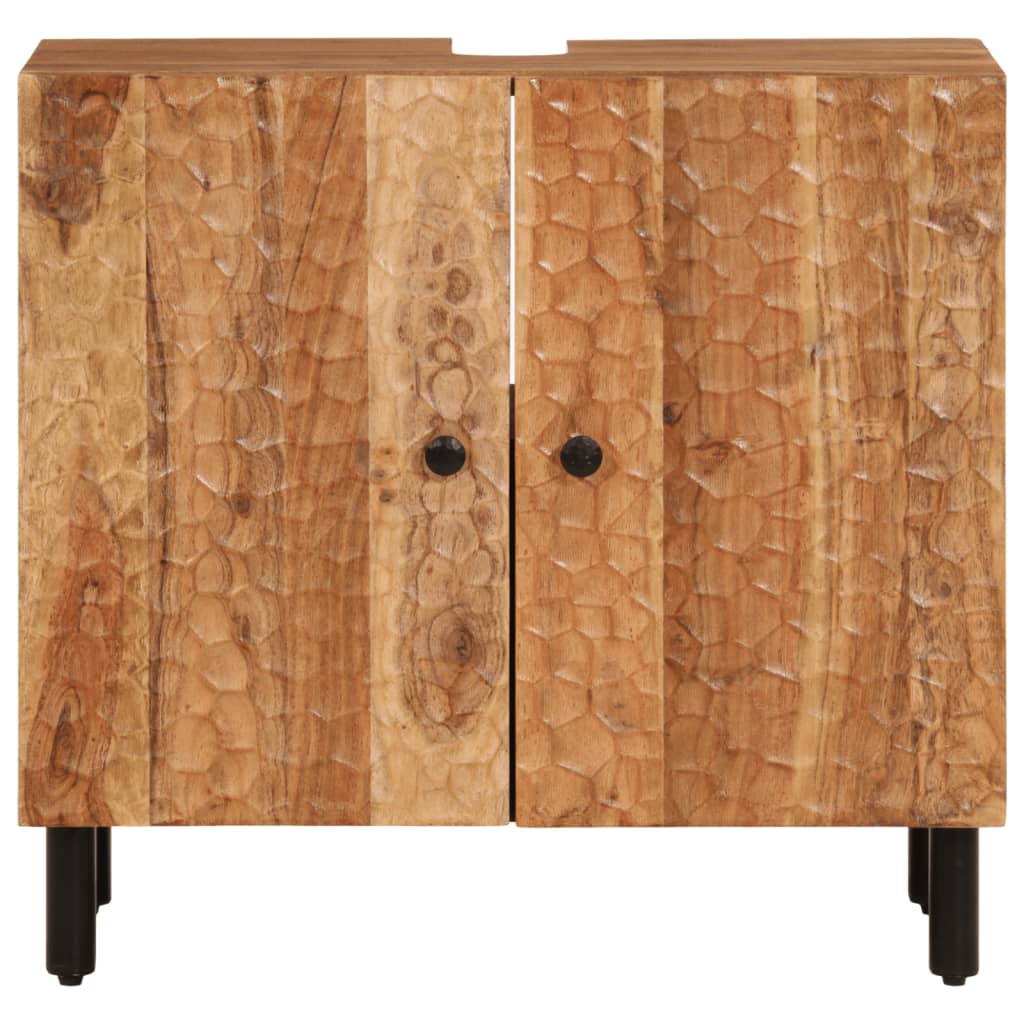 Set dulapuri de baie, 2 piese, lemn masiv de acacia - Lando