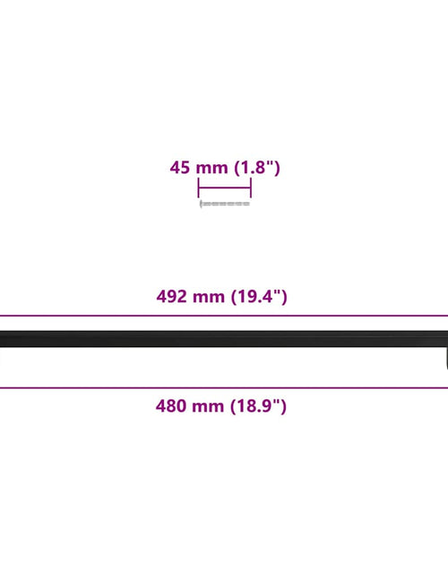 Загрузите изображение в средство просмотра галереи, Mânere de dulap, 5 buc., negru, 480 mm, oțel inoxidabil
