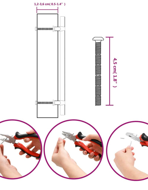 Încărcați imaginea în vizualizatorul Galerie, Mânere de dulap, 5 buc., bronz, 192 mm, oțel inoxidabil
