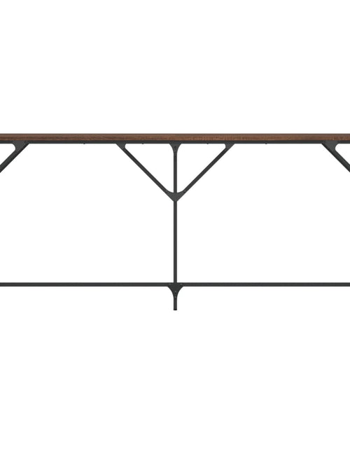 Загрузите изображение в средство просмотра галереи, Măsuță consolă, stejar maro, 180x23x75 cm, lemn prelucrat
