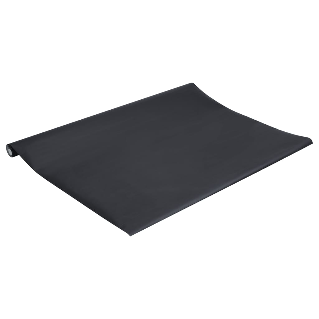 Autocolante pentru mobilier, negru mat, 90x500 cm, PVC