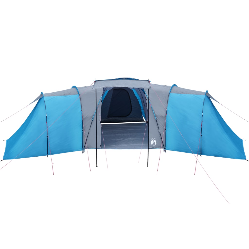 Cort camping 12 persoane, albastru, 840x720x200 cm, tafta 185T - Lando