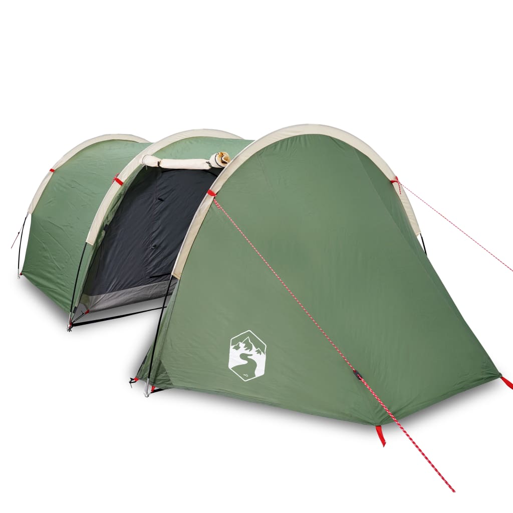 Cort de camping 4 persoane, verde, 405x170x106 cm, tafta 185T - Lando