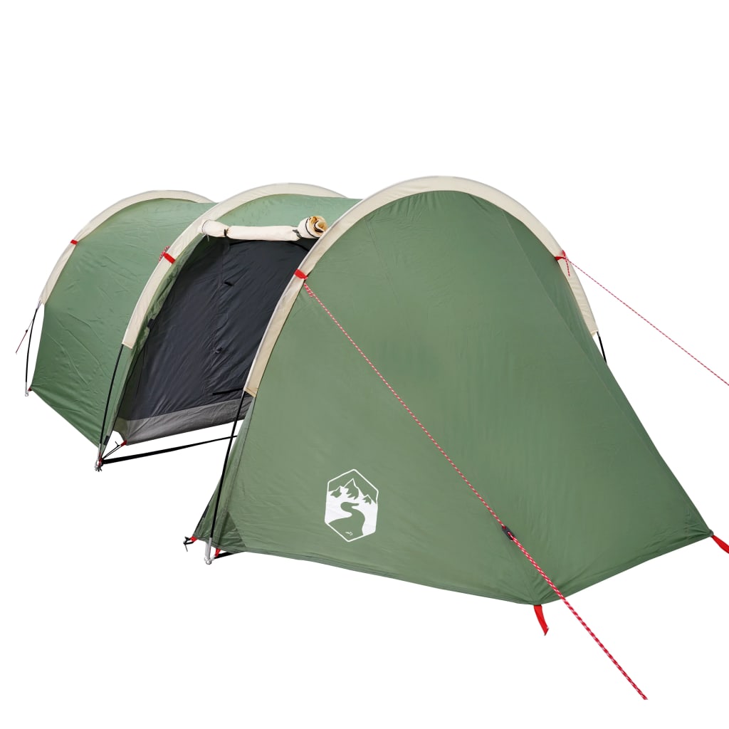 Cort de camping 4 persoane, verde, 405x170x106 cm, tafta 185T - Lando