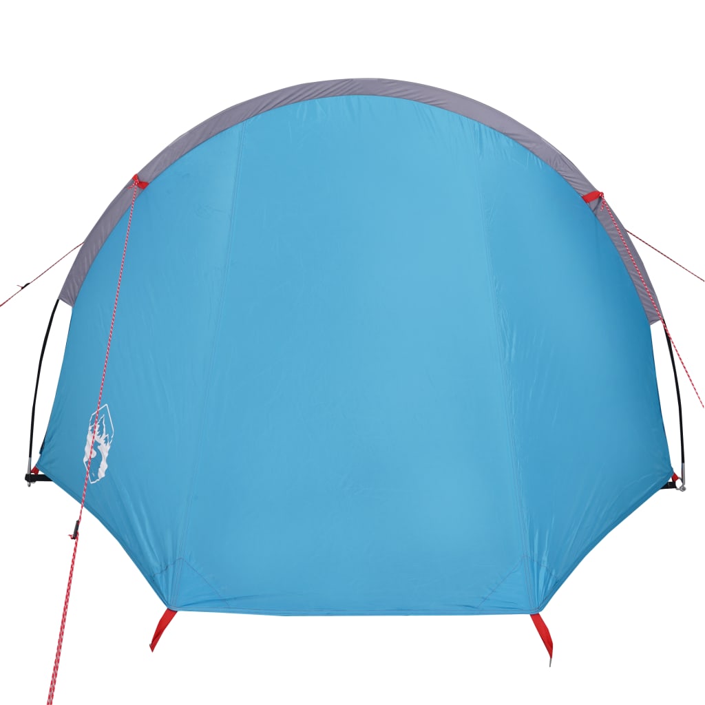 Cort de camping 4 persoane albastru, 405x170x106 cm, tafta 185T - Lando
