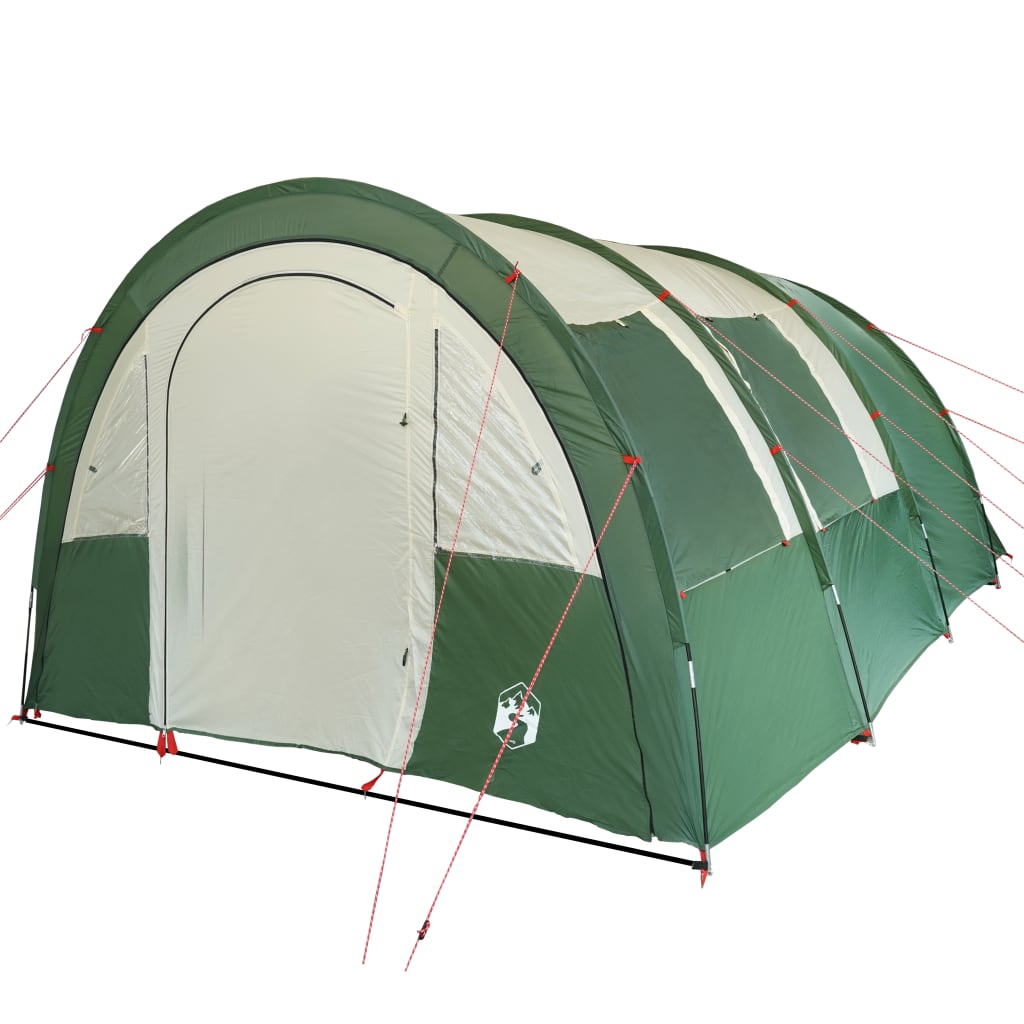 Cort de camping 4 persoane, verde, 483x340x193 cm, tafta 185T - Lando