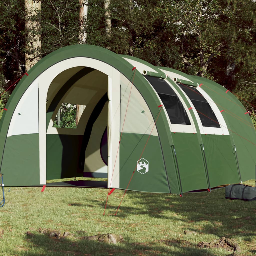 Cort de camping 4 persoane, verde, 483x340x193 cm, tafta 185T - Lando