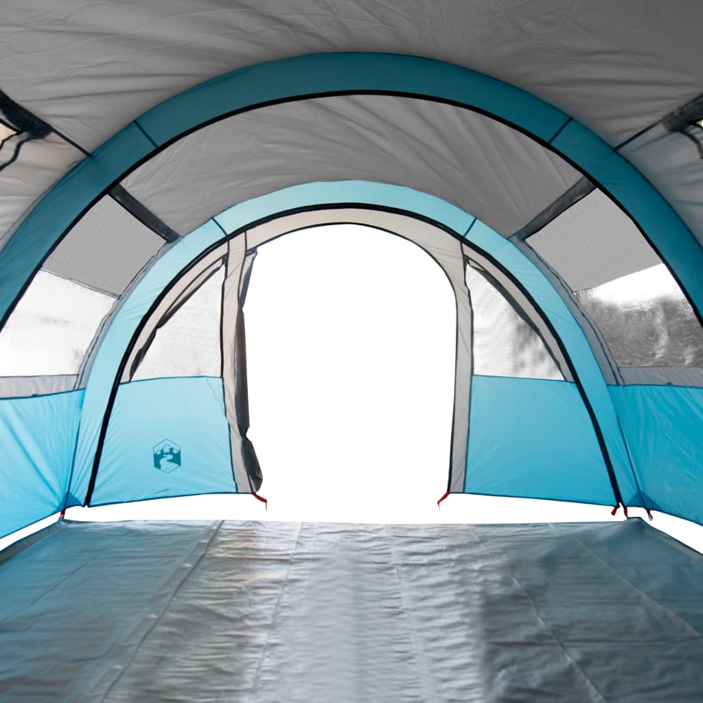 Cort de camping 4 persoane albastru, 483x340x193 cm, tafta 185T - Lando