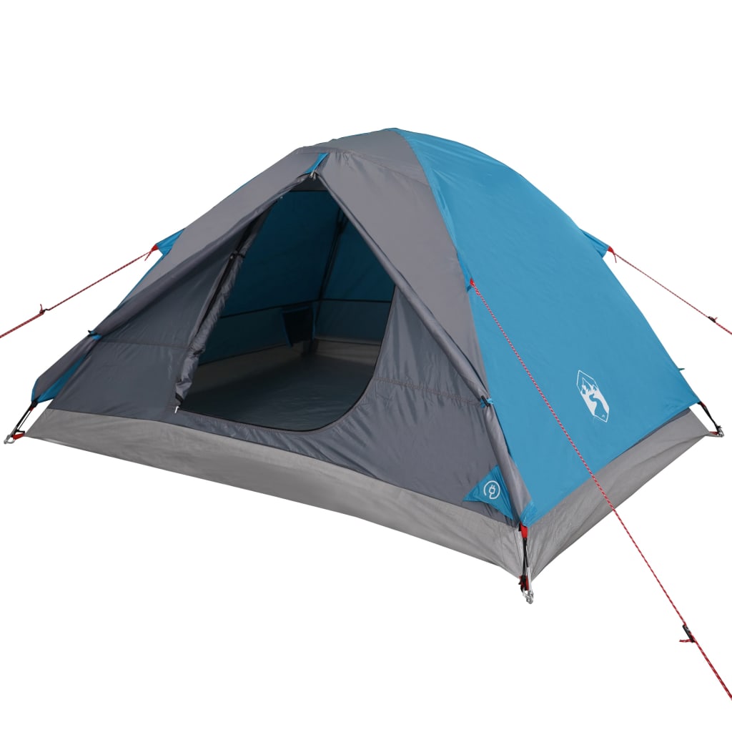 Cort de camping 3 persoane albastru, 240x217x120 cm, tafta 190T - Lando