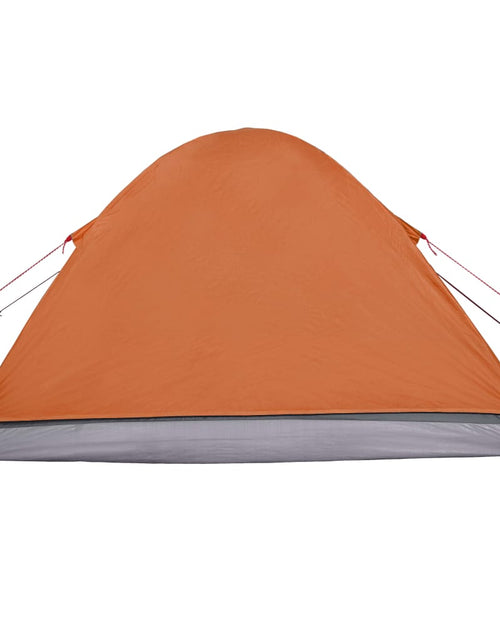 Încărcați imaginea în vizualizatorul Galerie, Cort camping 3 persoane gri/portocaliu 240x217x120cm tafta 190T - Lando
