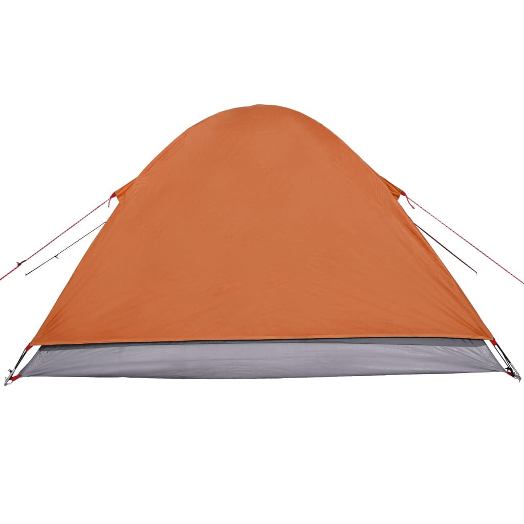 Cort camping 3 persoane gri/portocaliu 240x217x120cm tafta 190T - Lando