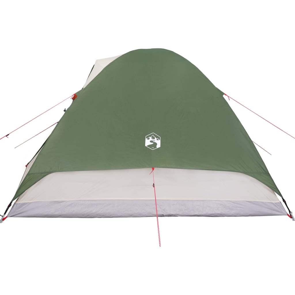 Cort de camping 6 persoane verde, 348x340x190 cm, tafta 190T - Lando