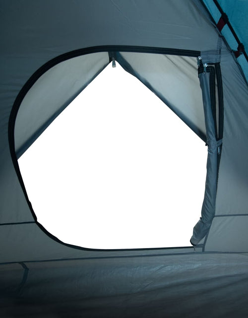 Încărcați imaginea în vizualizatorul Galerie, Cort de camping 6 persoane albastru, 348x340x190 cm, tafta 190T - Lando
