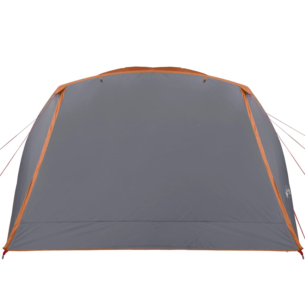 Cort camping 4 persoane gri/portocaliu 350x280x155cm tafta 190T - Lando