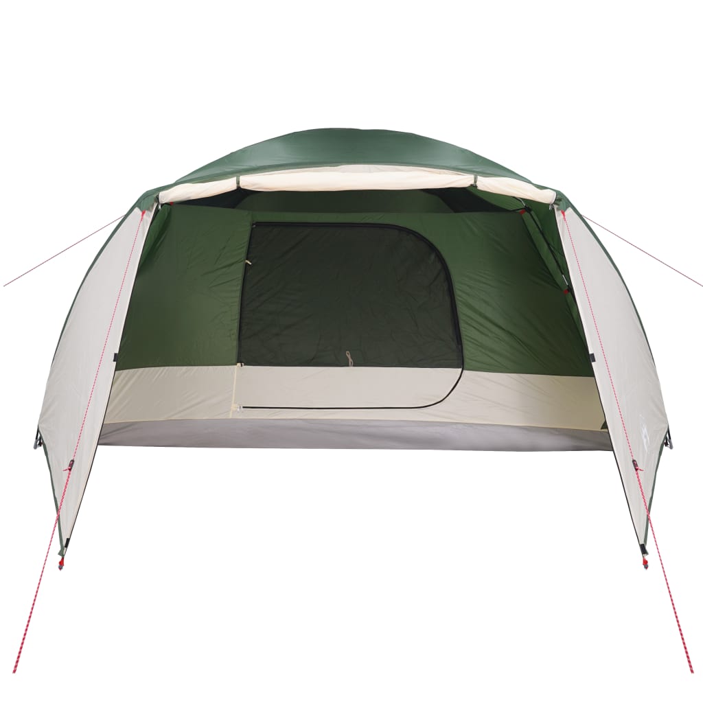 Cort de camping 6 persoane verde, 412x370x190 cm, tafta 190T - Lando