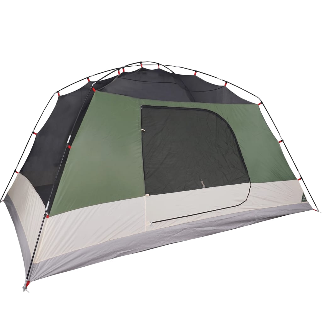 Cort de camping 6 persoane verde, 412x370x190 cm, tafta 190T - Lando