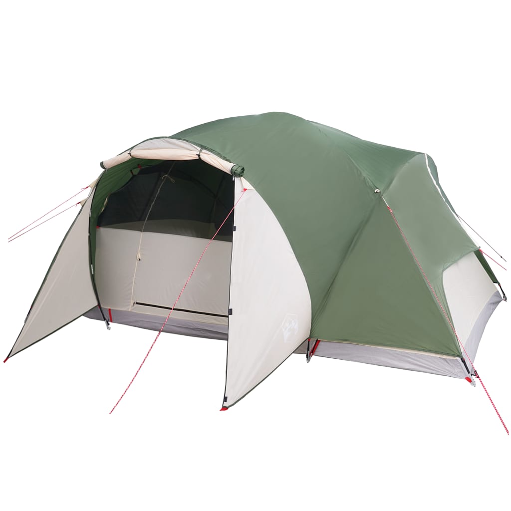 Cort de camping 8 persoane verde, 360x430x195 cm, tafta 190T - Lando