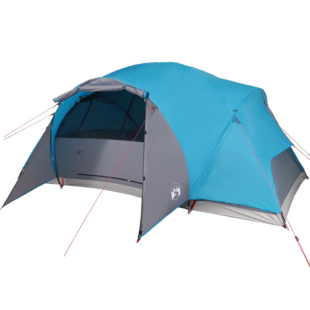 Cort de camping 8 persoane albastru, 360x430x195 cm, tafta 190T - Lando