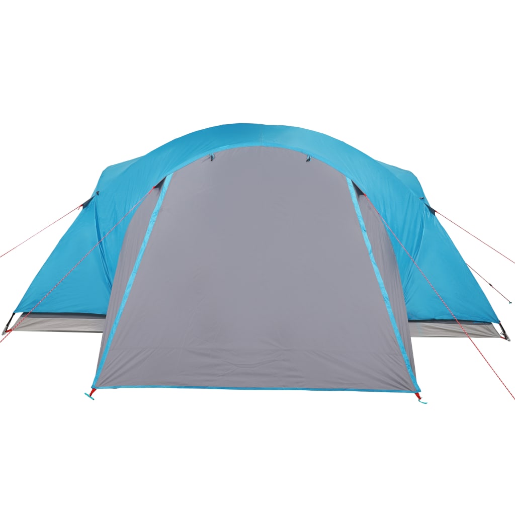 Cort de camping 8 persoane albastru, 360x430x195 cm, tafta 190T - Lando