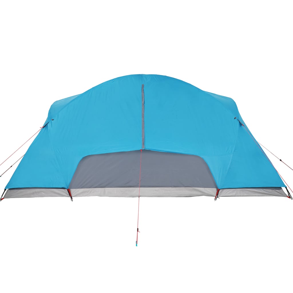 Cort de camping 8 persoane albastru, 360x430x195 cm, tafta 190T - Lando