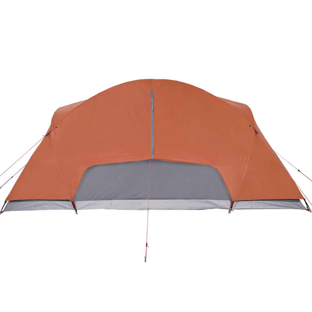 Cort camping 8 persoane gri/portocaliu 360x430x195cm tafta 190T - Lando