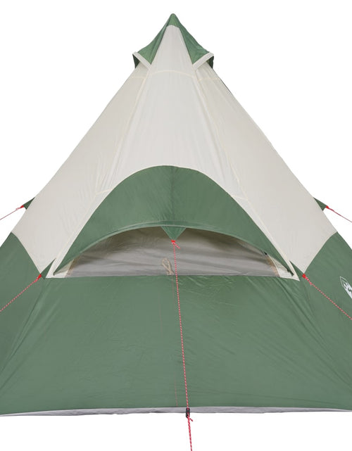 Încărcați imaginea în vizualizatorul Galerie, Cort de camping 7 persoane, verde, 350x350x280 cm, tafta 185T - Lando
