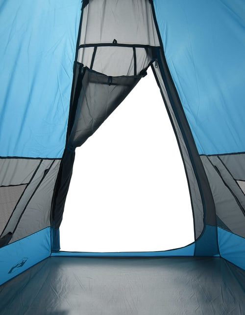 Încărcați imaginea în vizualizatorul Galerie, Cort de camping 7 persoane, albastru, 350x350x280cm, tafta 185T - Lando
