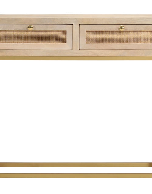 Загрузите изображение в средство просмотра галереи, Masă consolă, 90x30x76 cm, lemn masiv de mango și fier - Lando
