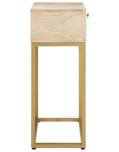 Загрузите изображение в средство просмотра галереи, Masă consolă, 90x30x76 cm, lemn masiv de mango și fier - Lando
