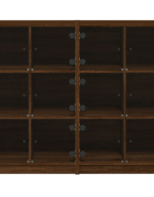 Загрузите изображение в средство просмотра галереи, Bibliotecă cu uși, stejar maro, 136x37x109 cm, lemn compozit - Lando
