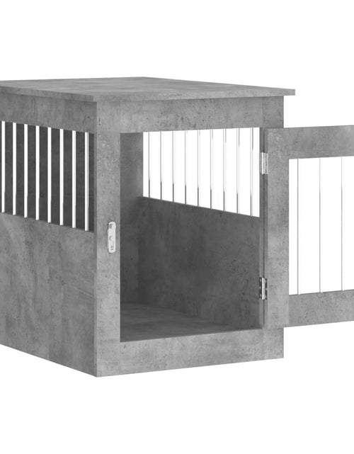 Încărcați imaginea în vizualizatorul Galerie, Ladă pentru câini, gri beton, 55x75x65 cm, lemn compozit

