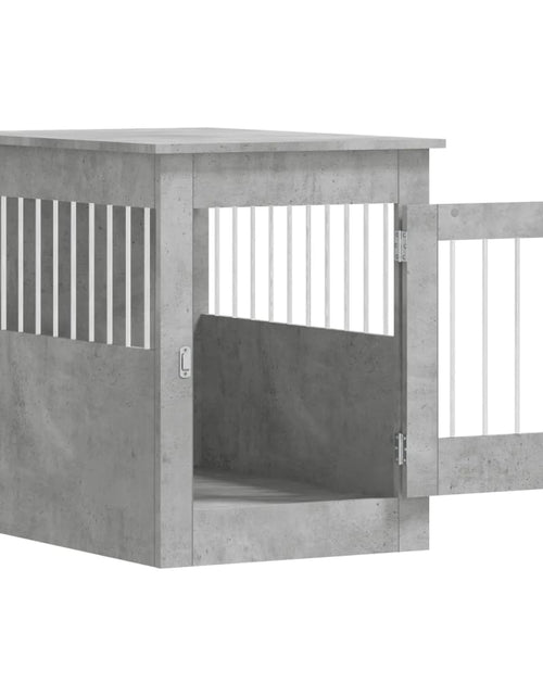 Încărcați imaginea în vizualizatorul Galerie, Ladă pentru câini, gri beton, 55x80x68 cm, lemn compozit
