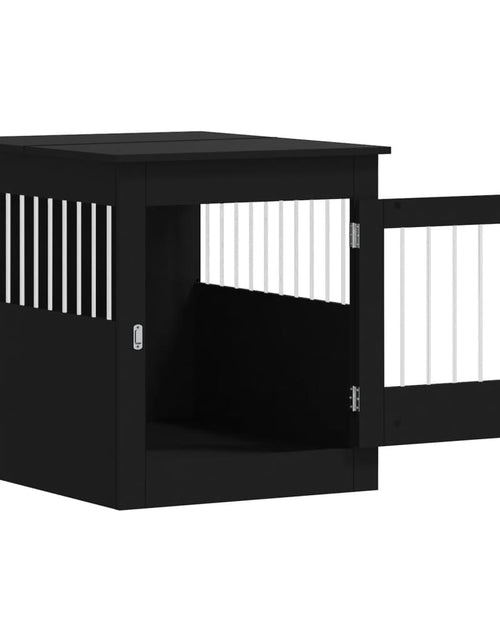 Încărcați imaginea în vizualizatorul Galerie, Ladă pentru câini, negru, 64,5x80x71 cm, lemn compozit
