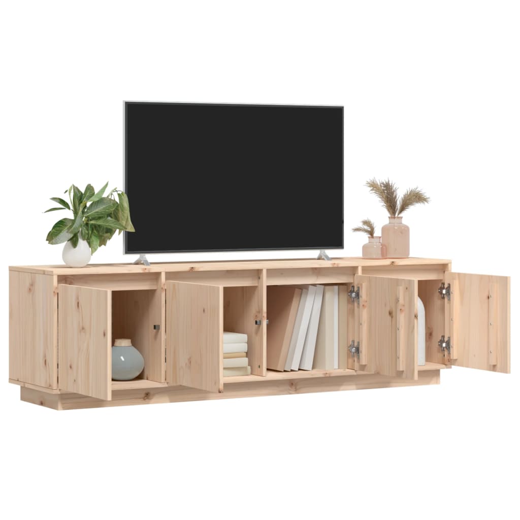 Comodă TV, 156x37x45 cm, lemn masiv de pin