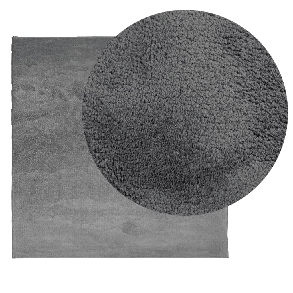 Covor „OVIEDO”, fire scurte, antracit, 160x160 cm